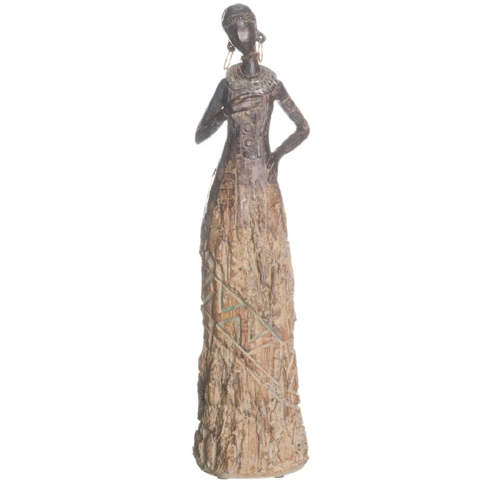 Ixo - Décoration femme africaine 36 cm - Petite déco d'exterieur