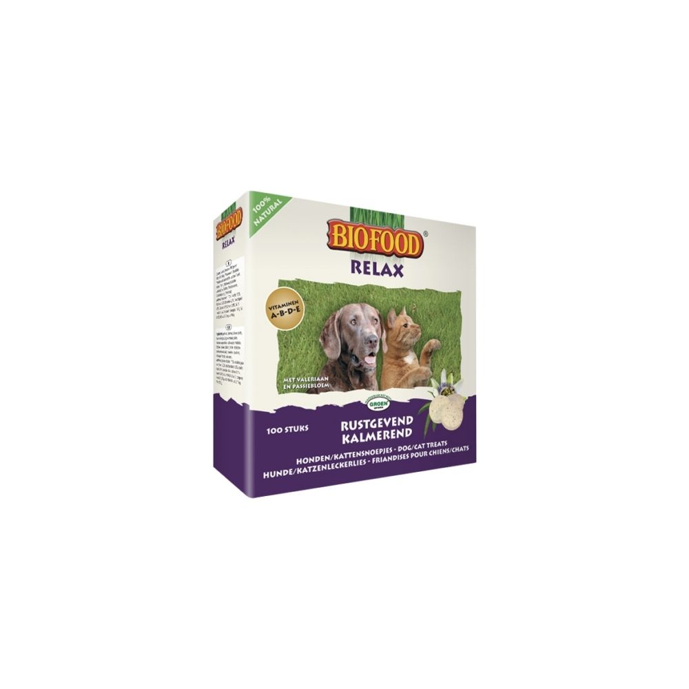 Biofood - Friandises Anti-Stress Calmant Relax Biofood Chien - Chat - Friandise pour chien