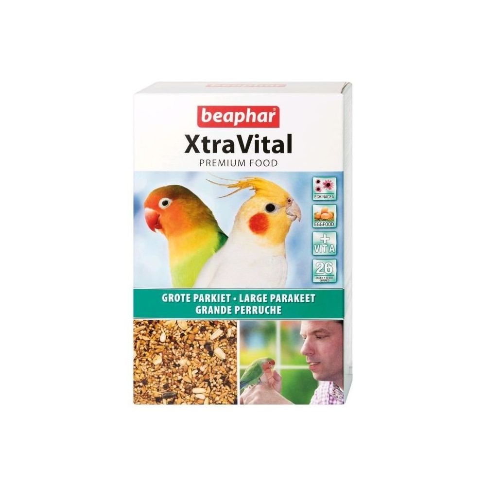 Beaphar - BEAPHAR Alimentation complete XtraVital - Pour grandes perruches - 1kg - Alimentation pour oiseaux du ciel