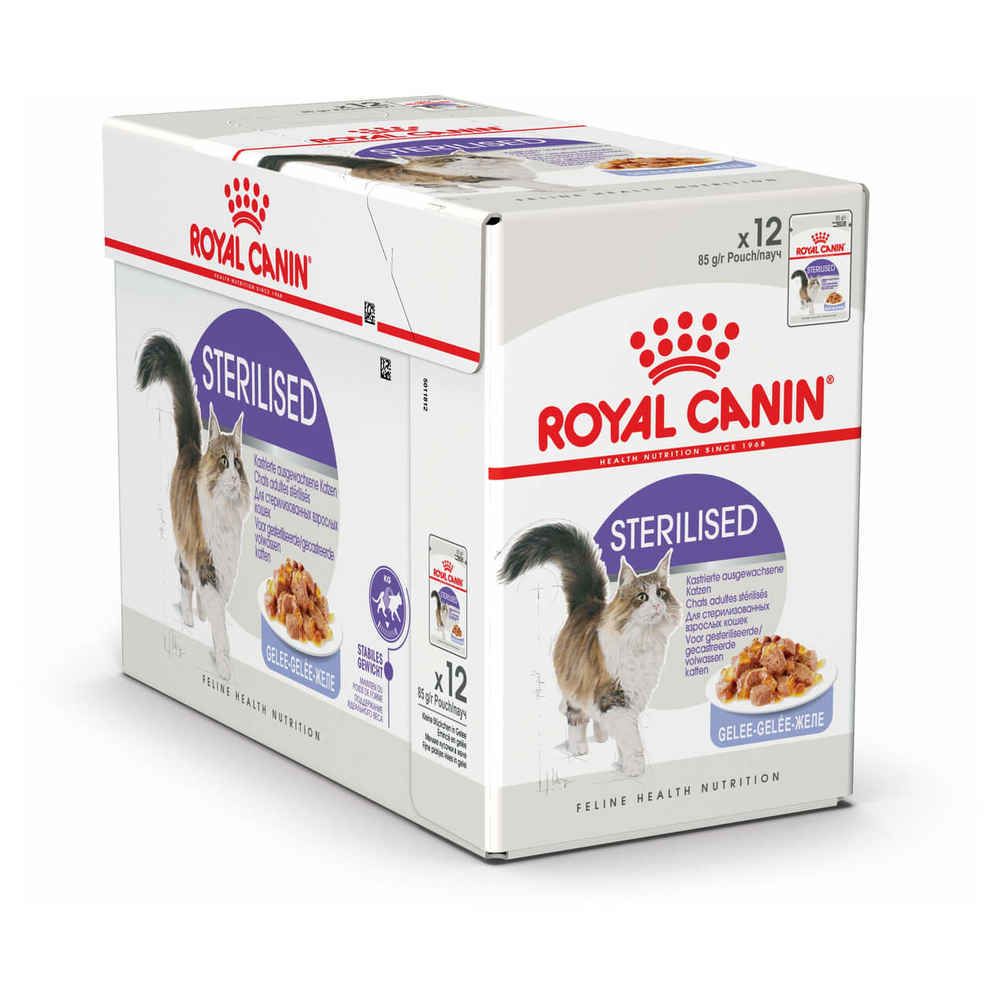 Royal Canin - Sachets Sterilised en Gelée pour Chat - Royal Canin - 12x85g - Alimentation humide pour chat