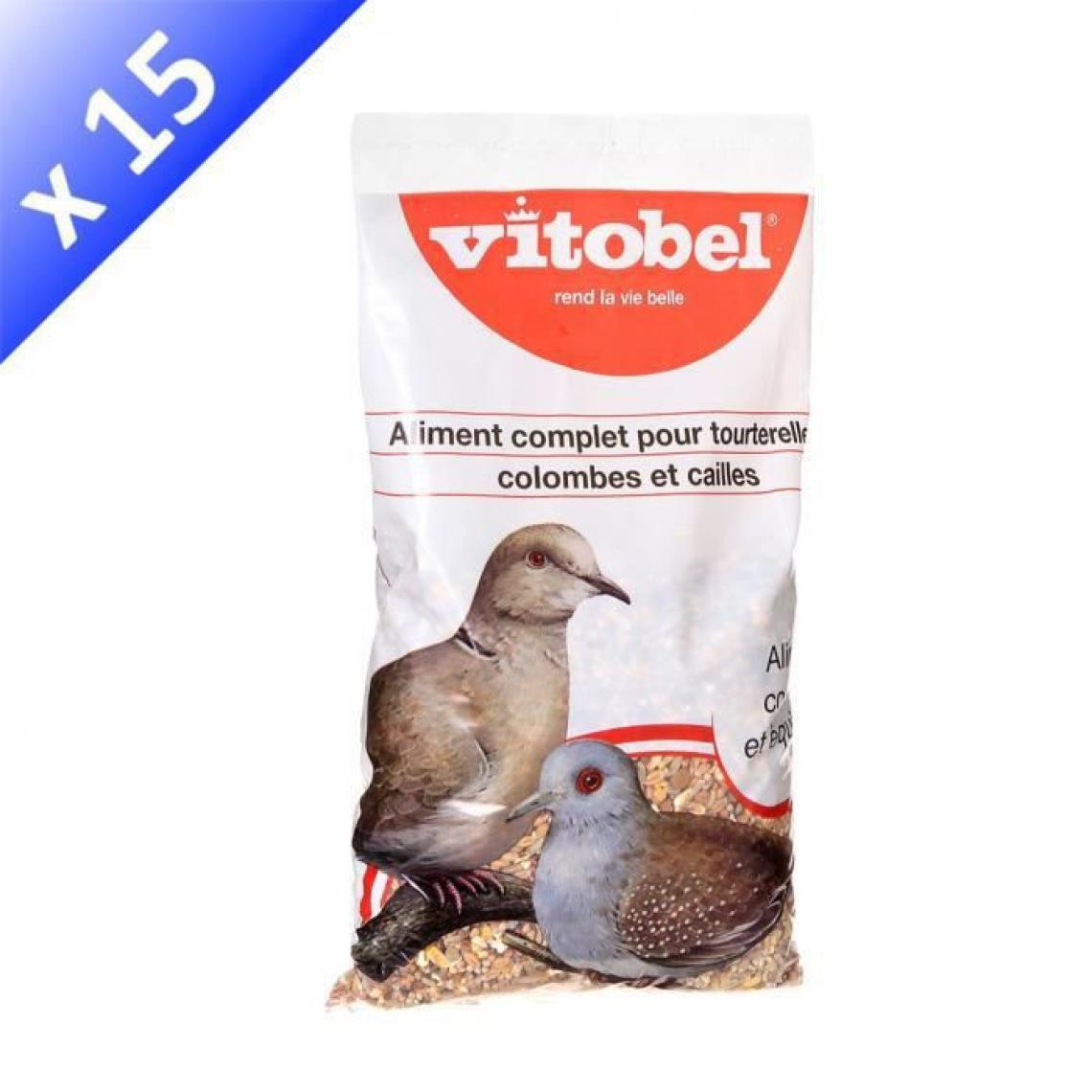 Vitakraft - VITAKRAFT Coussin Alimentation complete pour Tourterelles - Lot de 15x850g - Alimentation rongeur