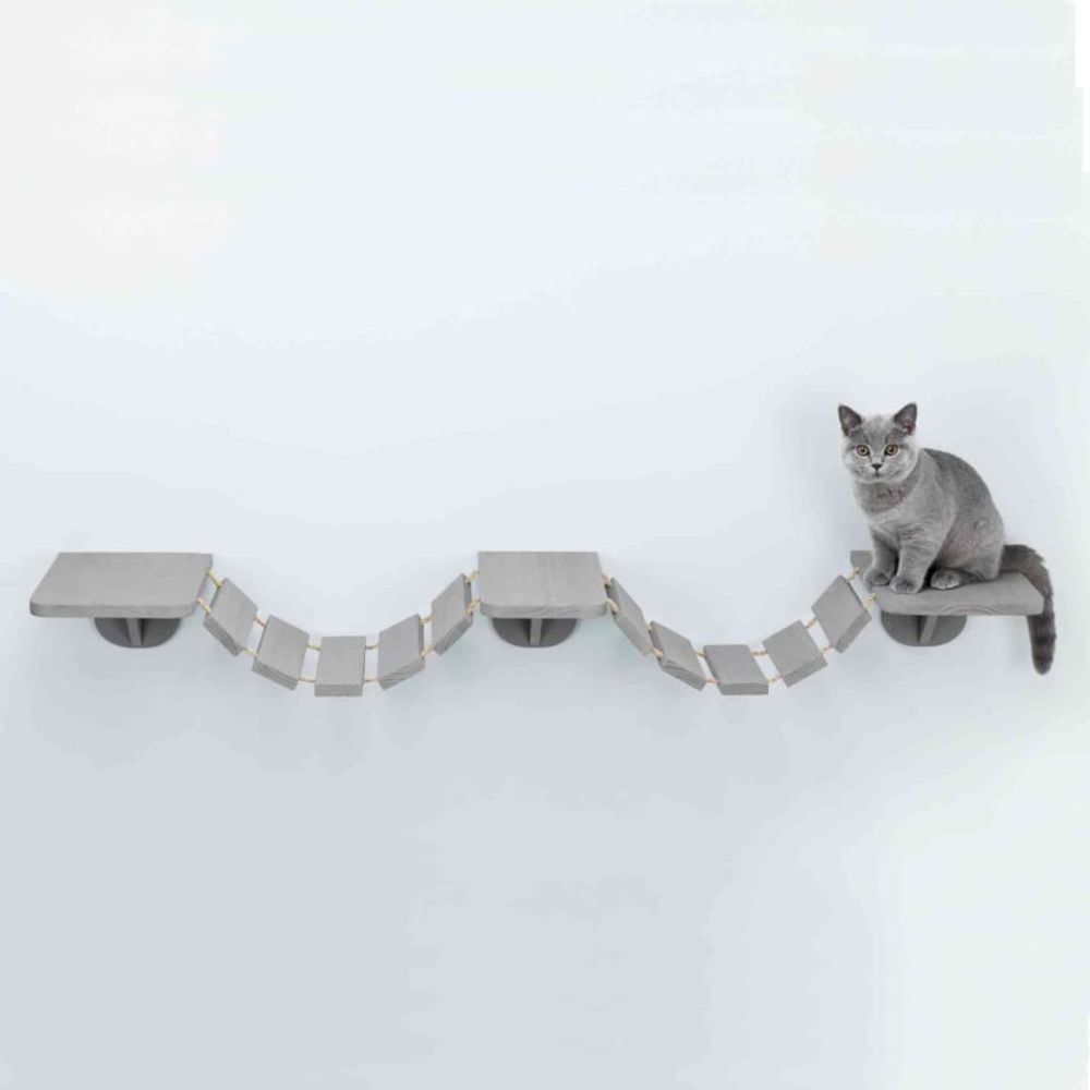 Trixie - TRIXIE Échelle d'escalade murale pour chats 150x30 cm Taupe - Arbre à chat