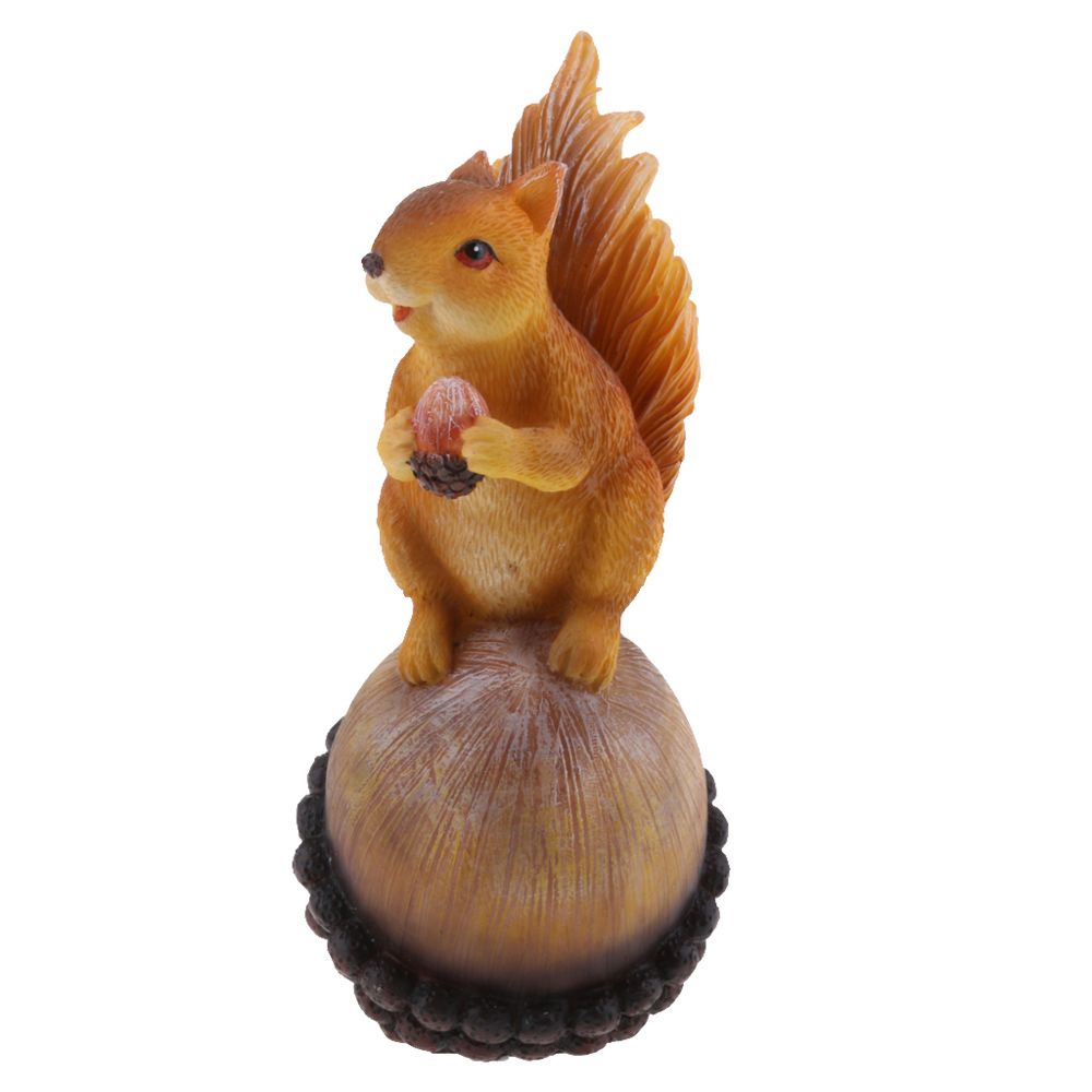 marque generique - mini figurines d'écureuil ornement de pelouse statues d'animaux décor de jardin art 20cm - Petite déco d'exterieur