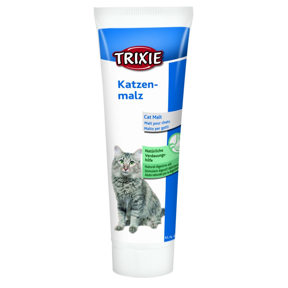 Trixie - Malt stimulant digestif pour chats Tube 100 g (DLUO 3 mois) - Croquettes pour chat