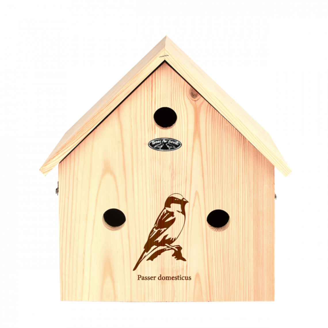 Ac-Deco - Nichoir maison - L 16,4 x l 33,3 x H 35,8 cm - Pin - Nichoir pour oiseaux du ciel