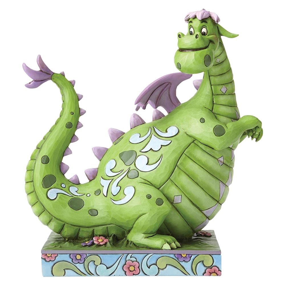 Enesco - Figurine de Collection Elliott le Dragon - Petite déco d'exterieur