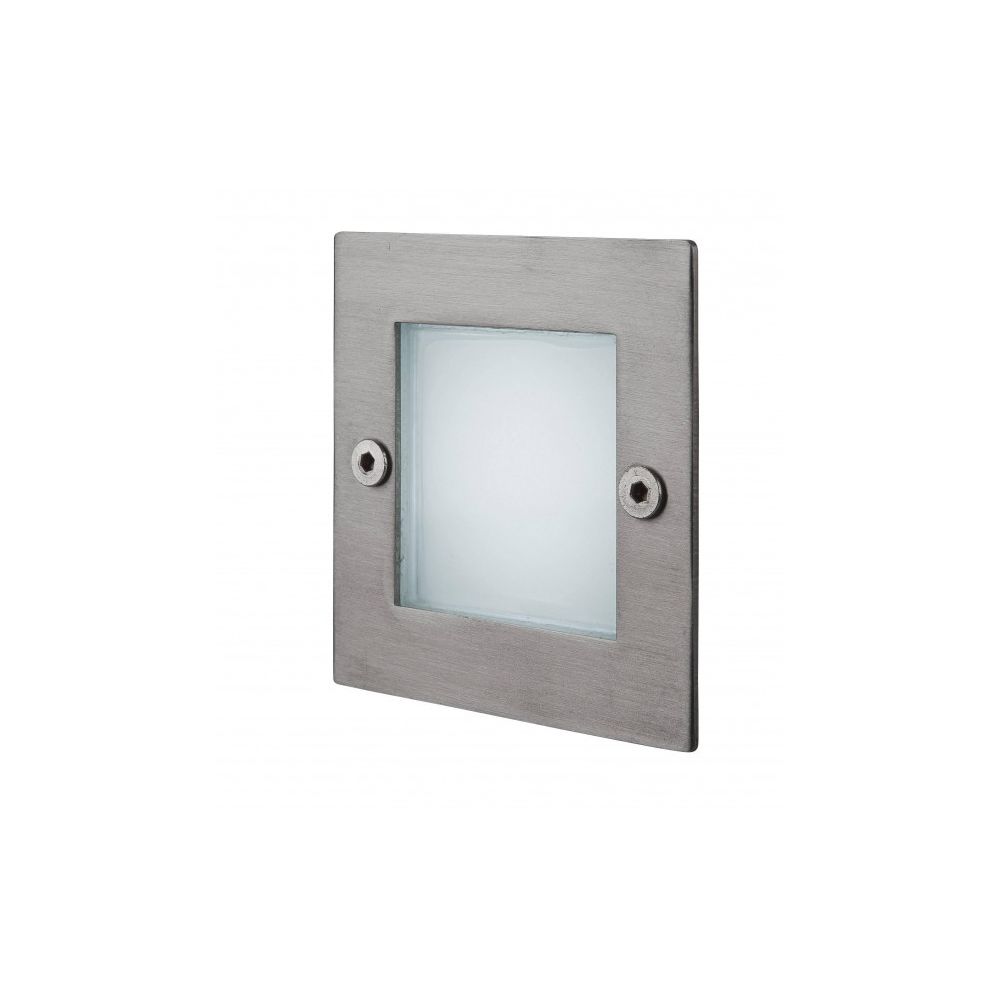 Firstlight - Applique LED Wall, carré, acier inoxydable - Applique, hublot