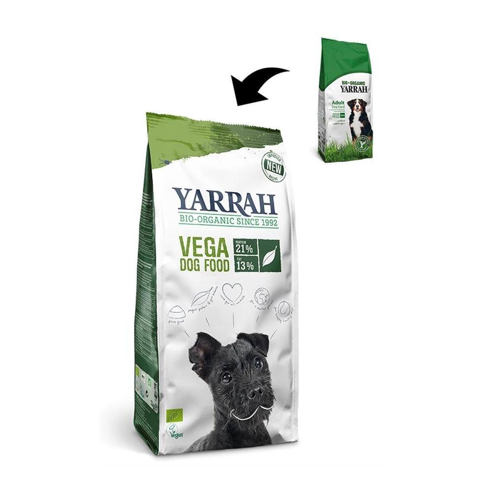 Yarrah - Croquettes Végétariennes Bio Yarrah - 10kg - Chien - Croquettes pour chien