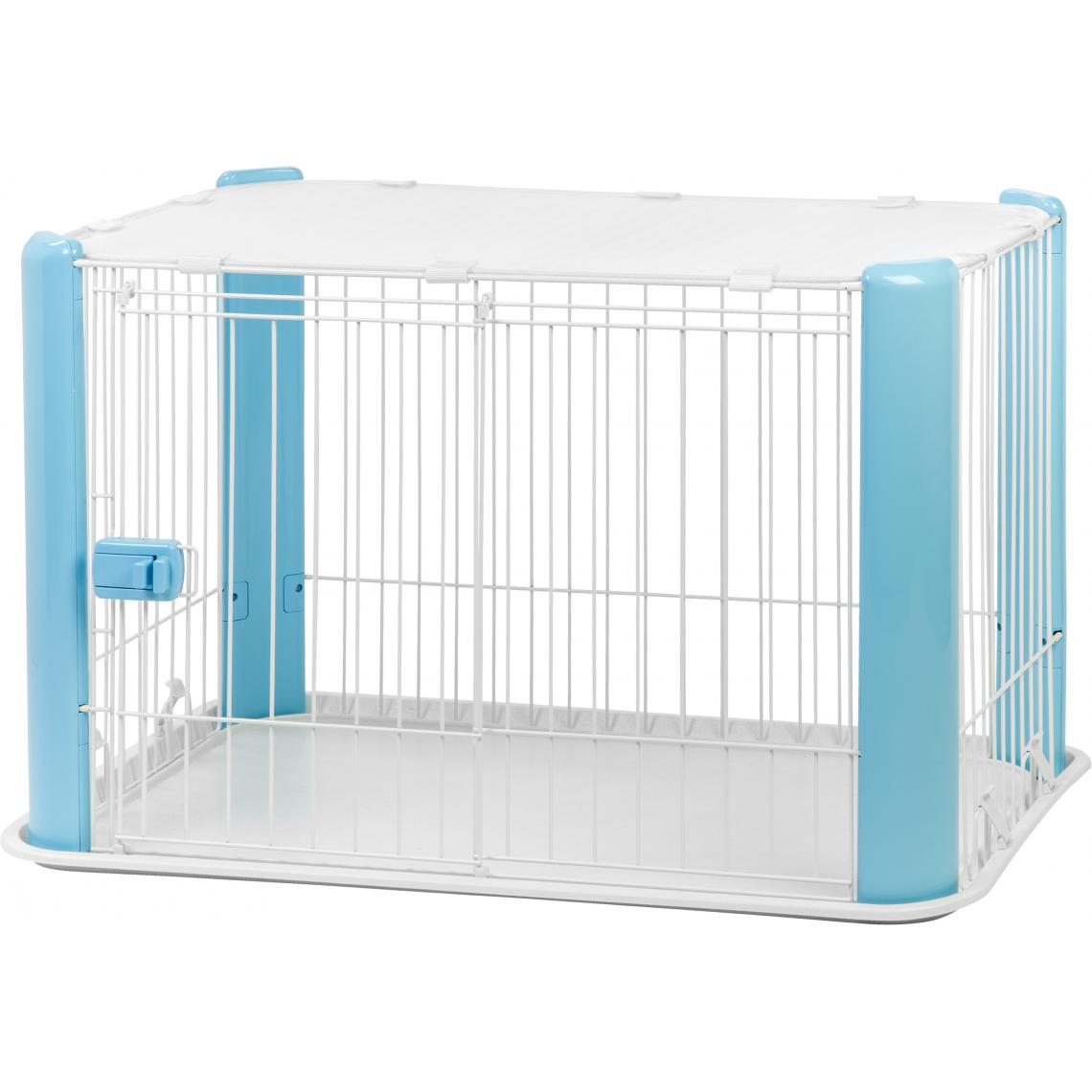 Iris Ohyama - Iris Ohyama, parc pour chien / cage d'extérieur / enclos / chenil avec toit - Pet Circle - CLS-960, bleu, 7,3 kg, 92 x 63 x 60 cm - Clôture pour chien