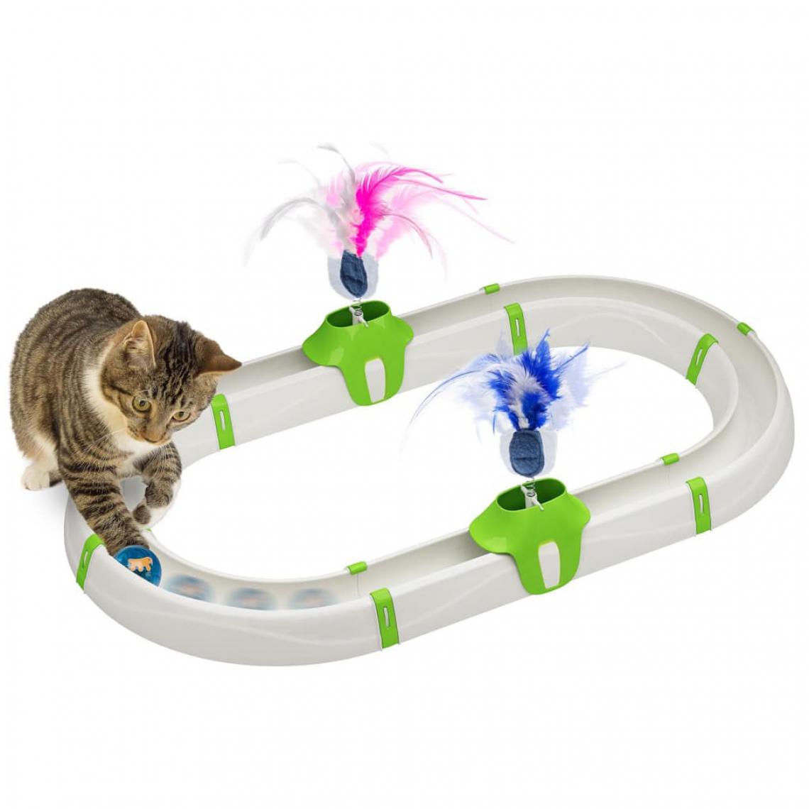Ferplast - Ferplast Jouet pour chat Amusement en circuit Turbine Blanc - Jouet pour chien