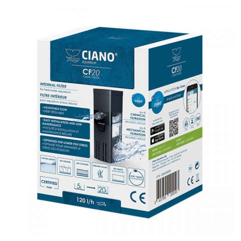 Ciano - Filtre Intérieur CF-20 pour Aquarium - Ciano - Equipement de l'aquarium