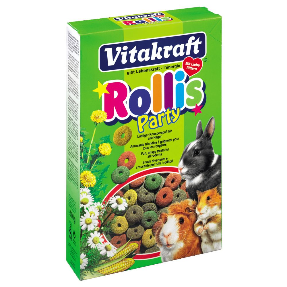 Vitakraft - Friandises Rollis Party pour Rongeurs - Vitakraft - 500g - Alimentation rongeur