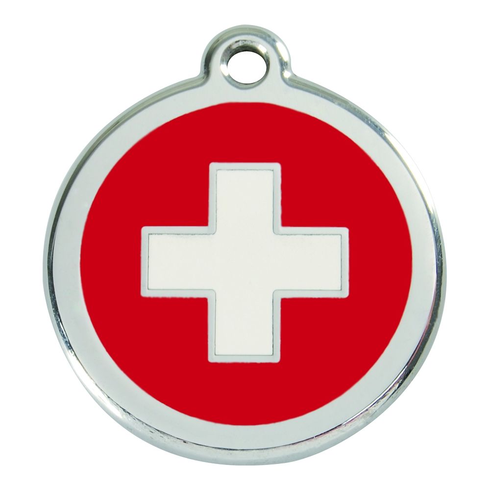 Les Animaux De La Fee - Médaille Chien RED DINGO Swiss 30mm - Collier pour chien