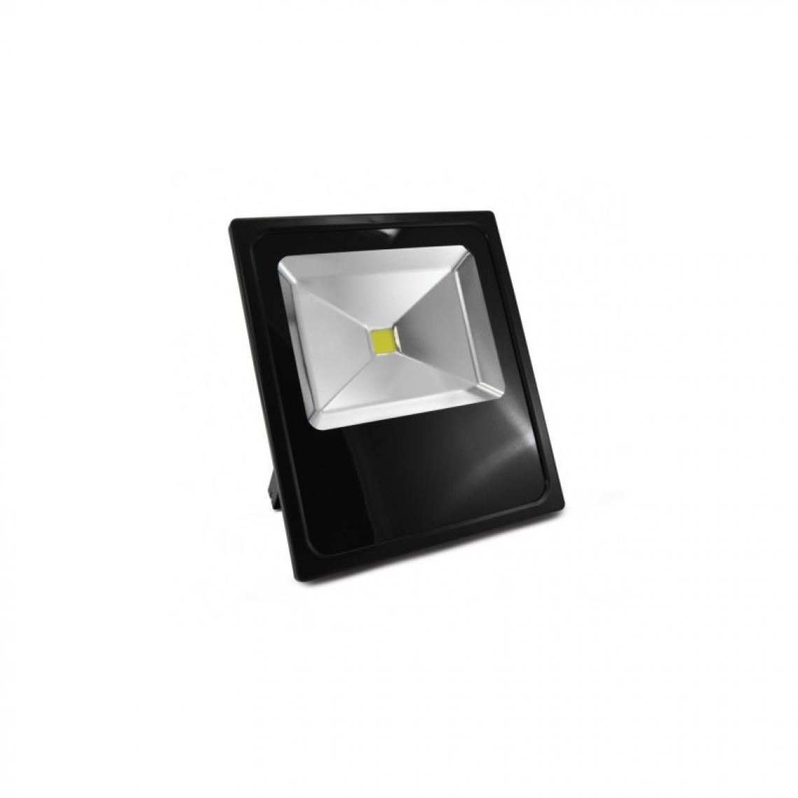 Vision-El - Projecteur Exterieur LED Plat Noir 80W 6000 K - Spot, projecteur