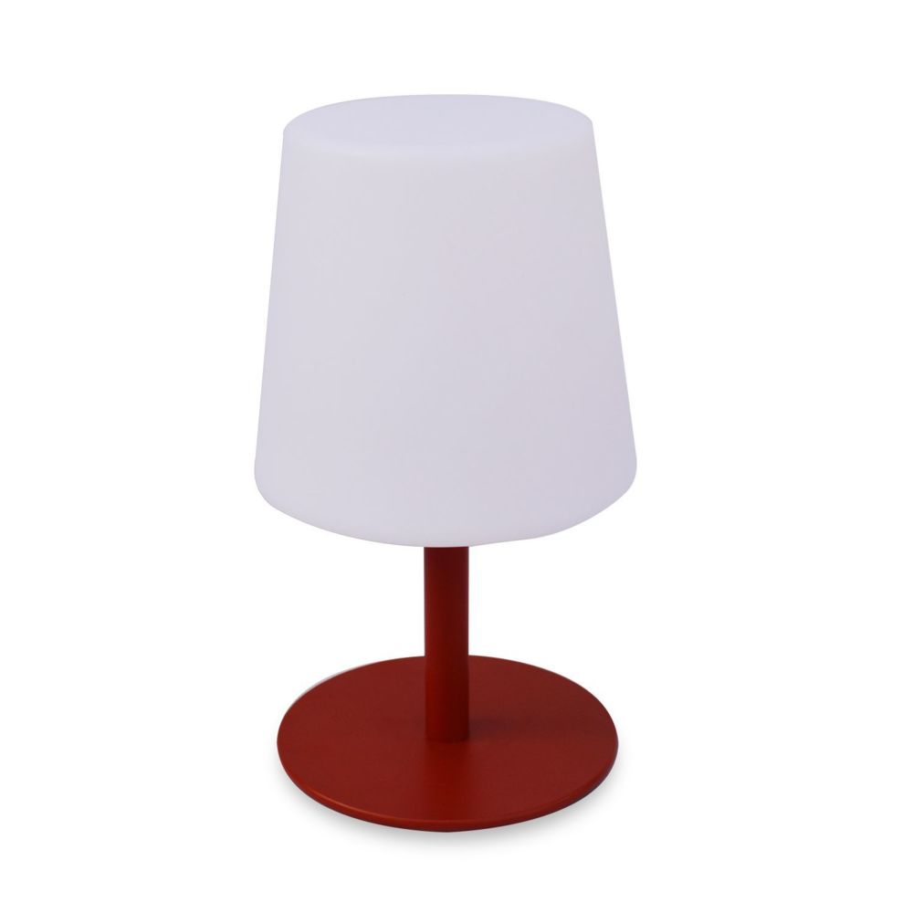 Alice'S Garden - LAMPADA S COLOR - Lampe de table LED de 28cm rouge - Ø 16cm - Eclairage solaire