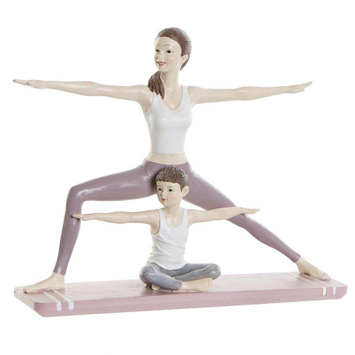 Signe - Statuette Yoga Maman et Enfant - Petite déco d'exterieur