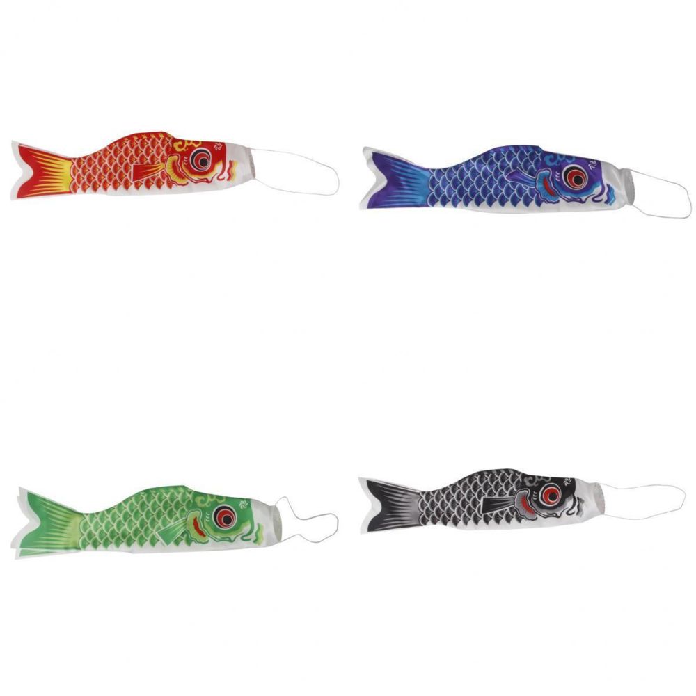 marque generique - 4x 70cm Drapeau De La Carpe Japonaise Koinobori Fish Streamer Pour La Fête Des Enfants - Petite déco d'exterieur