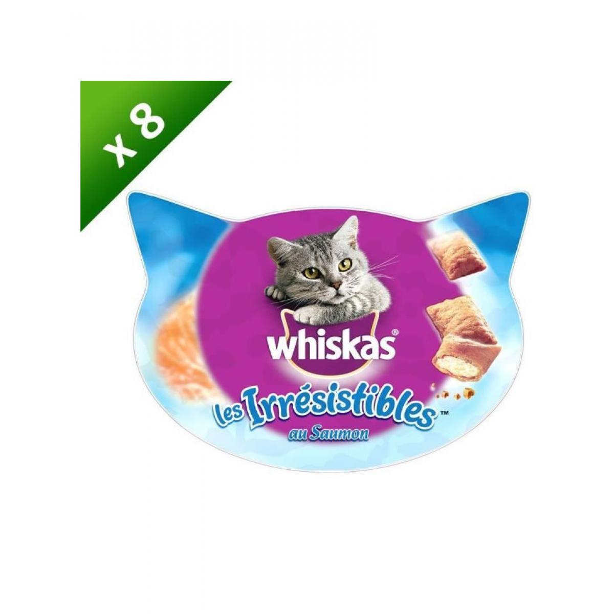 Whiskas - WHISKAS Les Irrésistibles friandises - Au saumon - Pour chat - 60 g (x8) - Friandise pour chien