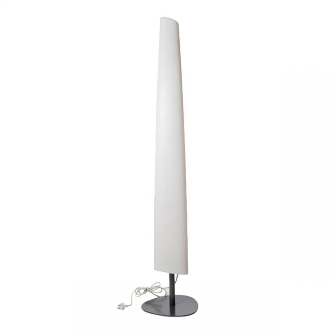 Lumisky - Lampadaire filaire BAY blanc en plastique H160cm - Lampadaire