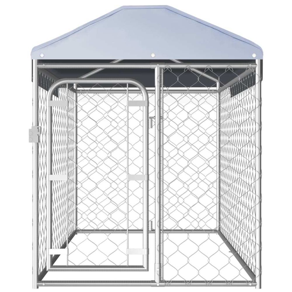 marque generique - Icaverne - Niches & enclos pour chiens collection Chenil d'extérieur avec toit pour chiens 200 x 100 x 125 cm - Niche pour chien