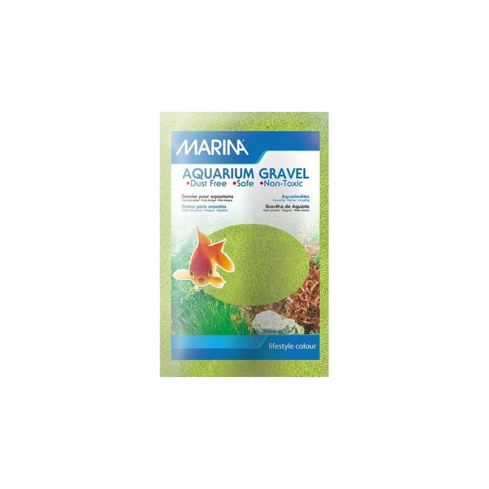 Marina - MARINA Sable microbille - 1 kg - Vert anis - Pour aquarium - Décoration aquarium