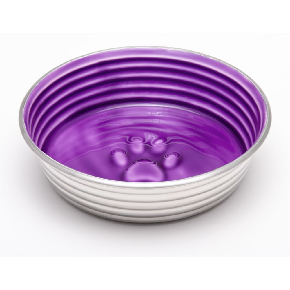 Loving Pets - Bol métallique antidérapant violet - Gamelle pour chat