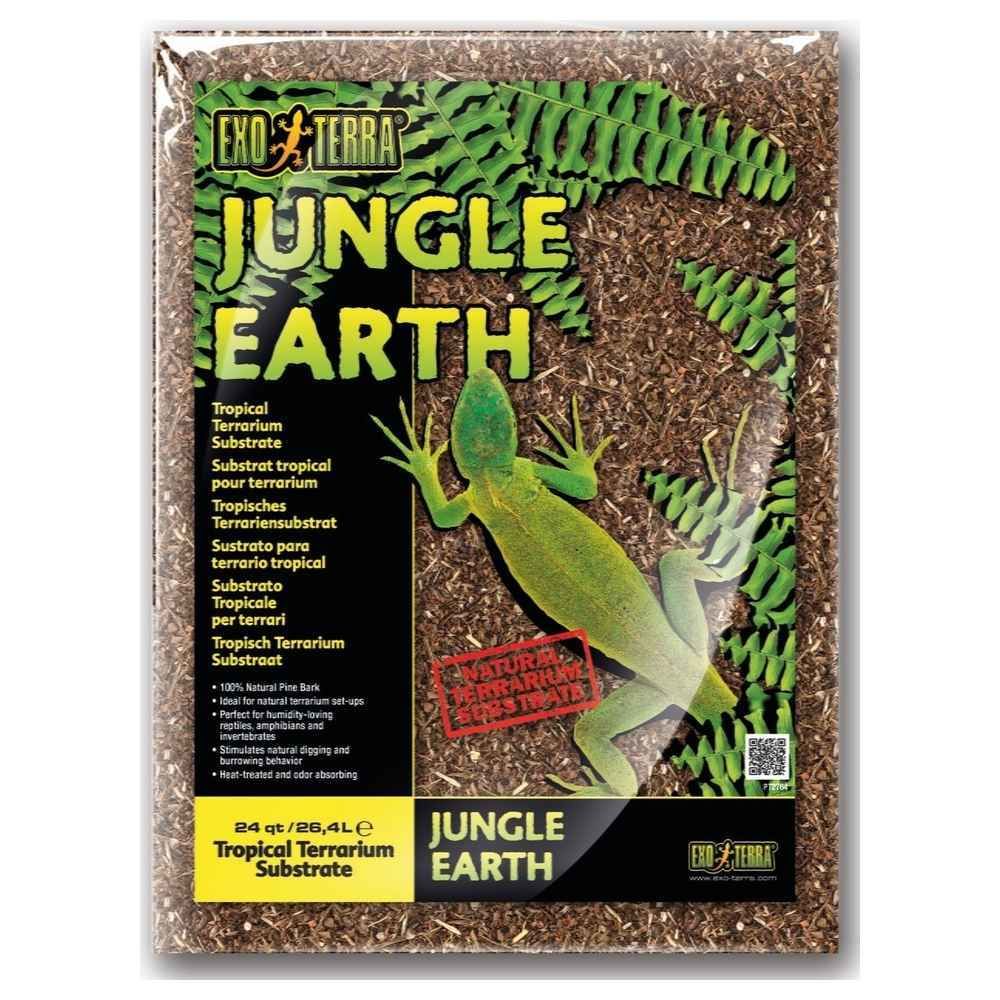 Exo Terra - Substrat Tropical Jungle Earth pour Terrarium - Exo Terra - 26,4L - Soin et hygiène rongeur