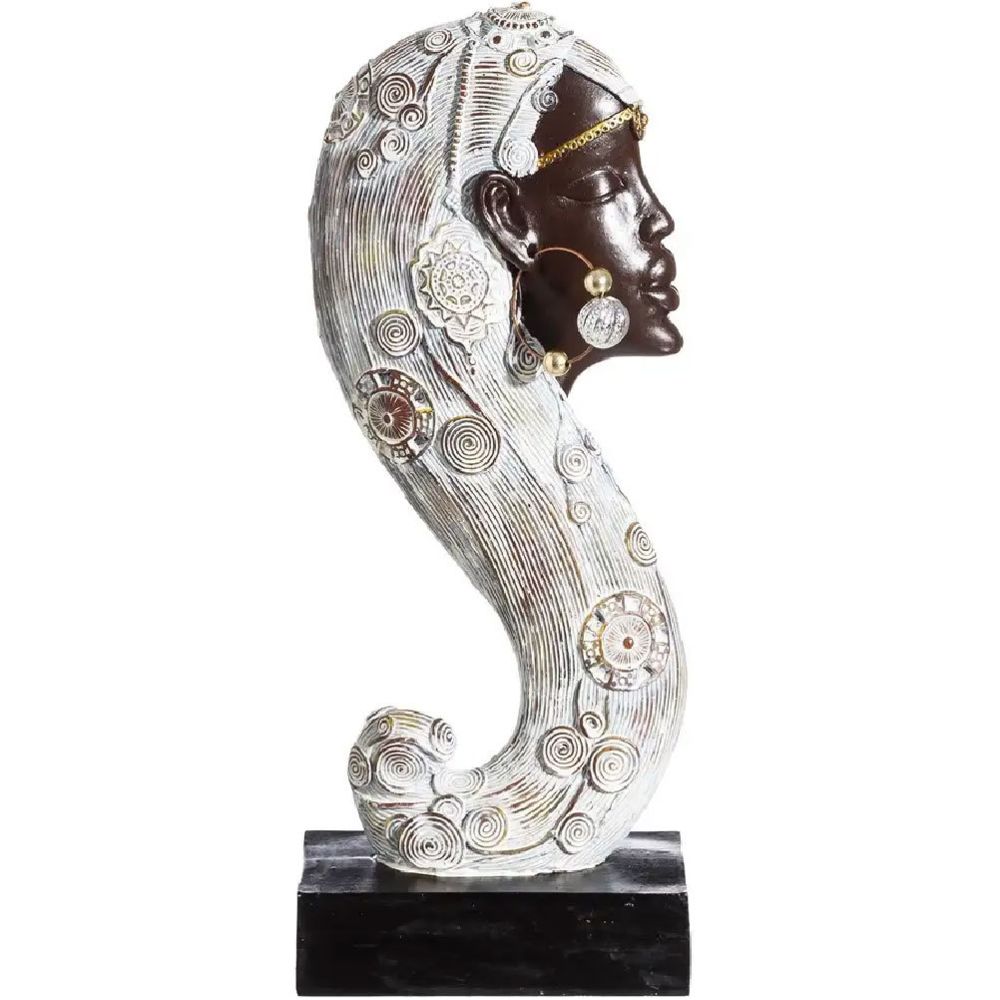Ixil - Statuette Buste africaine 34 cm - Petite déco d'exterieur