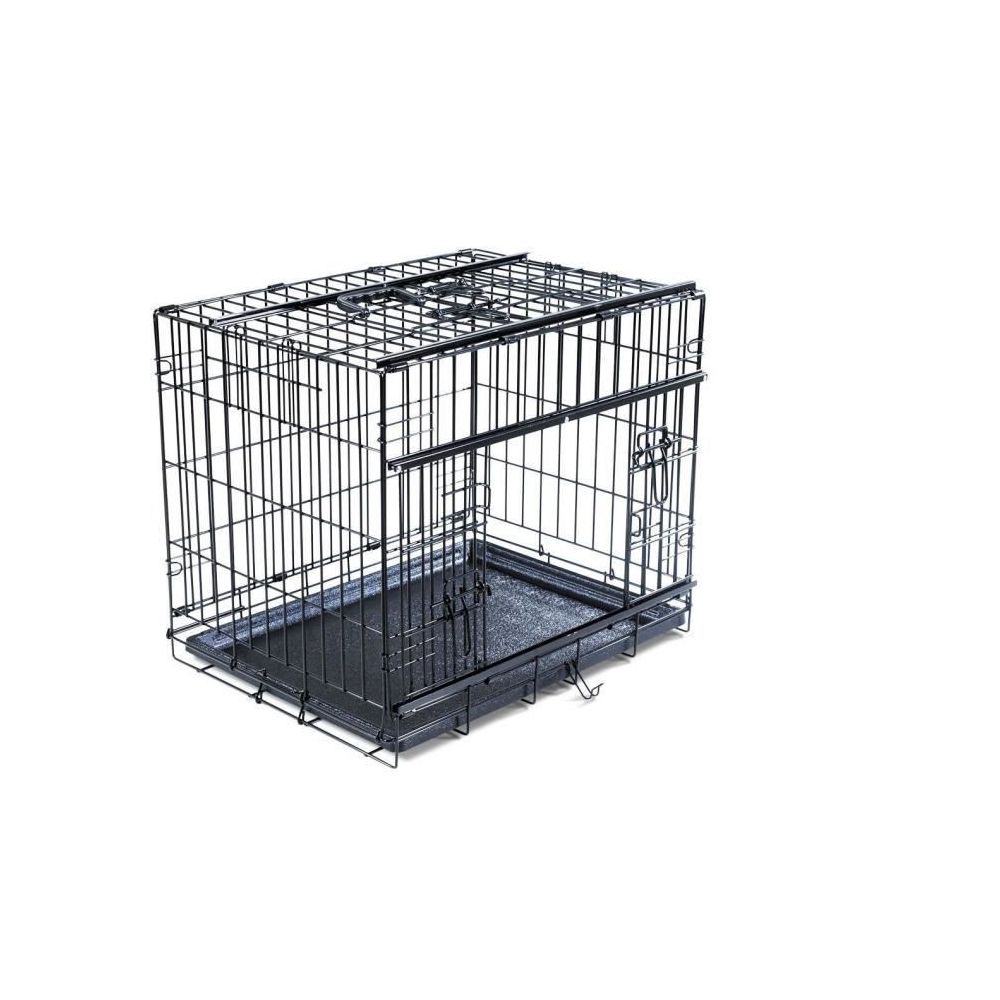 marque generique - CAGE Cage métallique pliable Premium - 61 x 46 x 53 cm - Noir - Pour chien - Cage à oiseaux