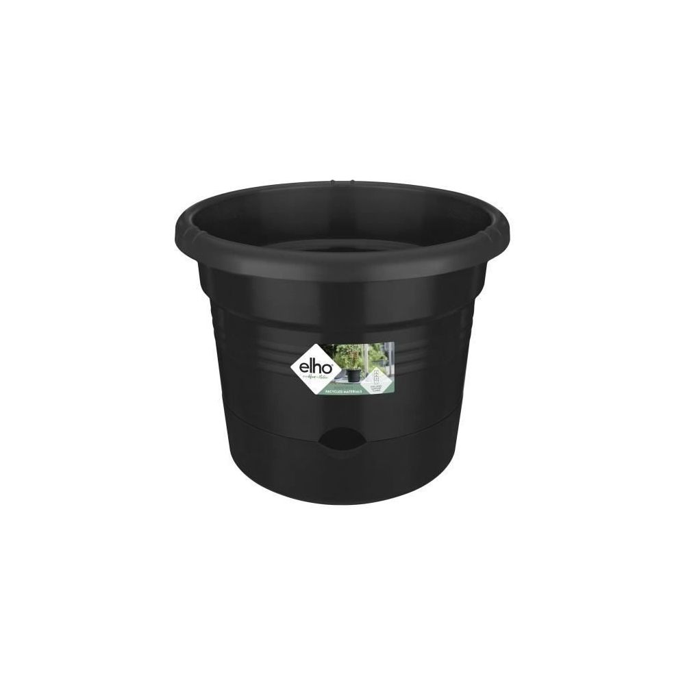 Icaverne - JARDINIERE - BAC A FLEUR Pot a tomate Green Basics - 33 cm - Noir vif - Poterie, bac à fleurs