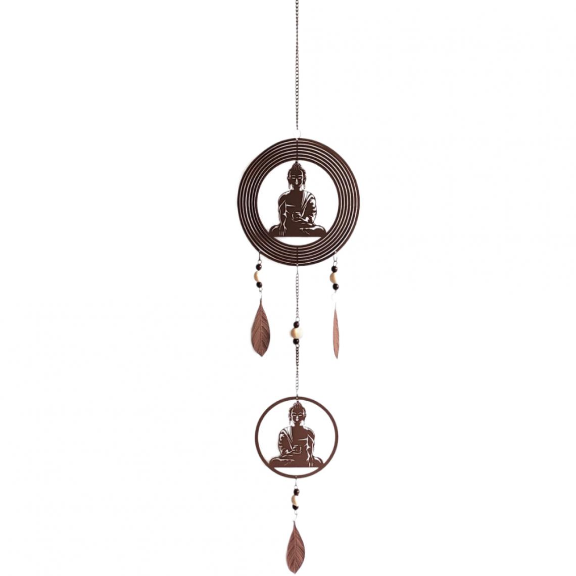Sign - Mobile Bouddha en métal rouillé - Petite déco d'exterieur