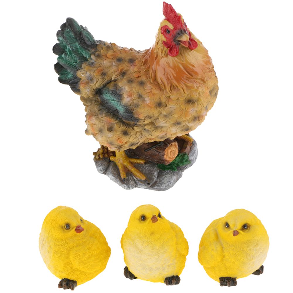 marque generique - Animaux artificiel décoratif Modèle de poulet - Petite déco d'exterieur