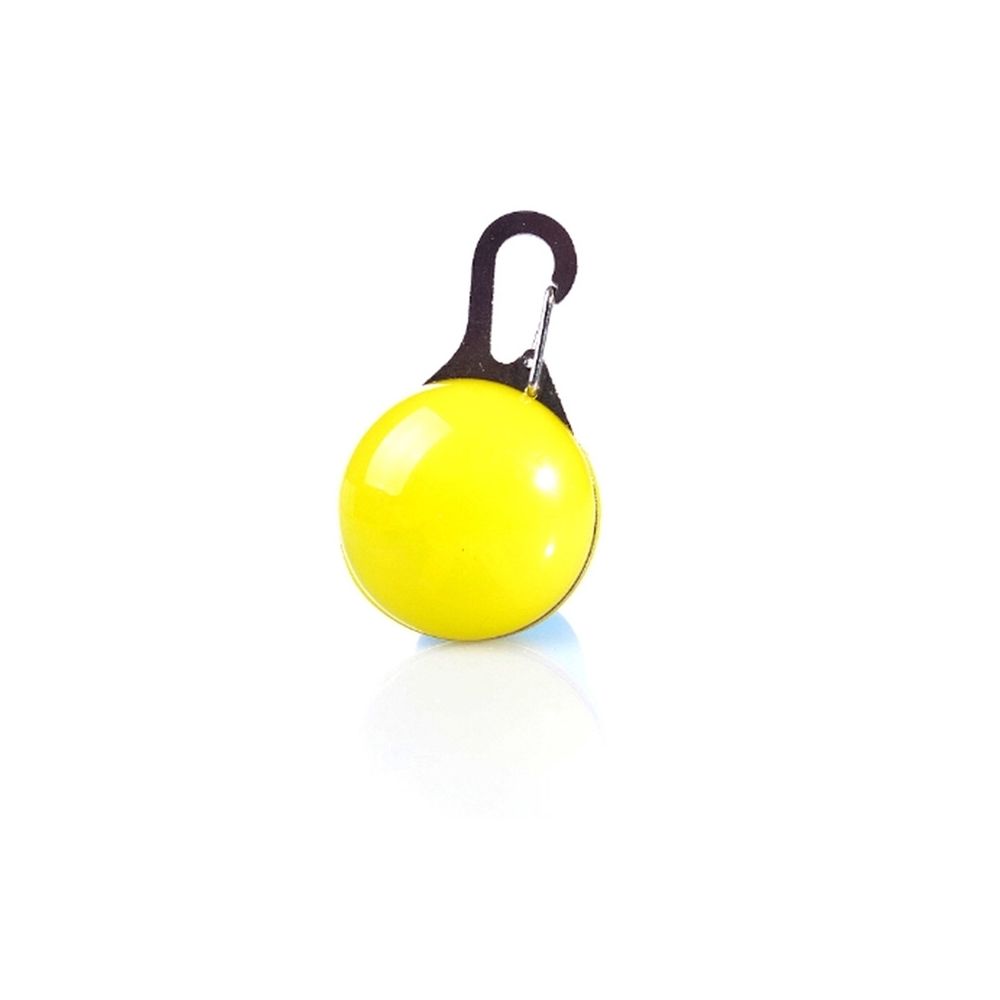 Wewoo - Collier de chat chien lampe poche LED pendentif rougeoyant lumineux colliers décoration (jaune) - Vêtement pour chien