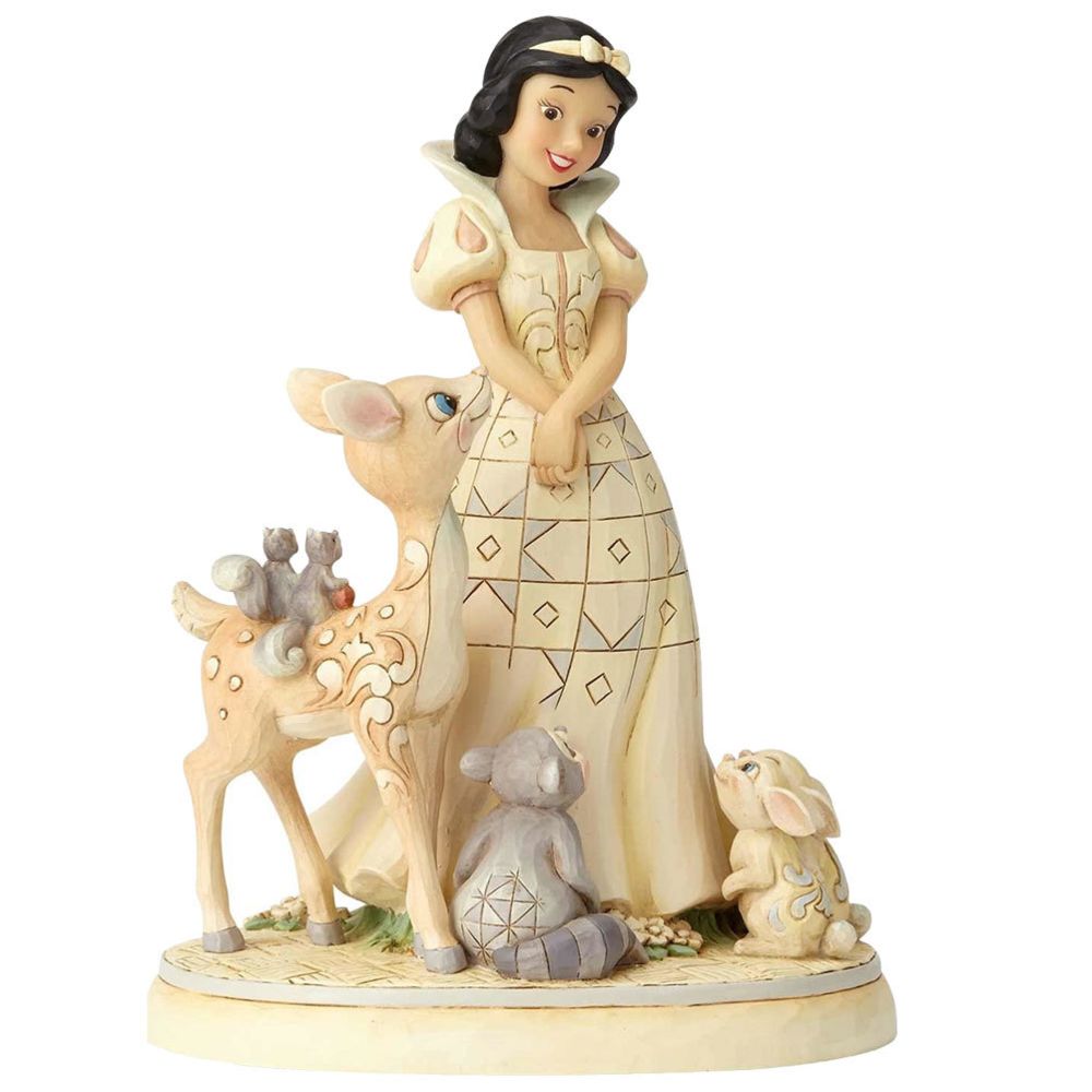 Disney Montres - Statuette de Collection Blanche Neige Forest Friends - Petite déco d'exterieur