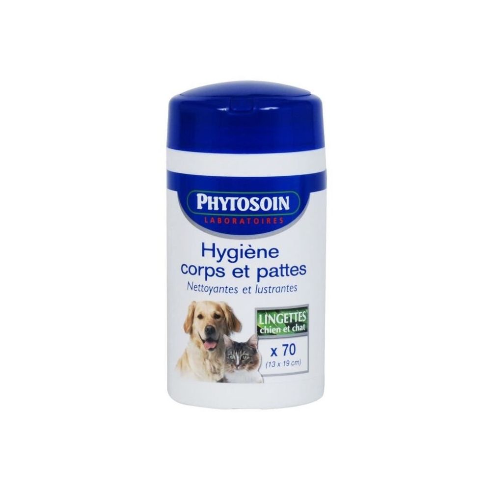 Phytosoin - PHYTOSOIN lingettes corps et pattes chien et chat - Hygiène et soin pour chat