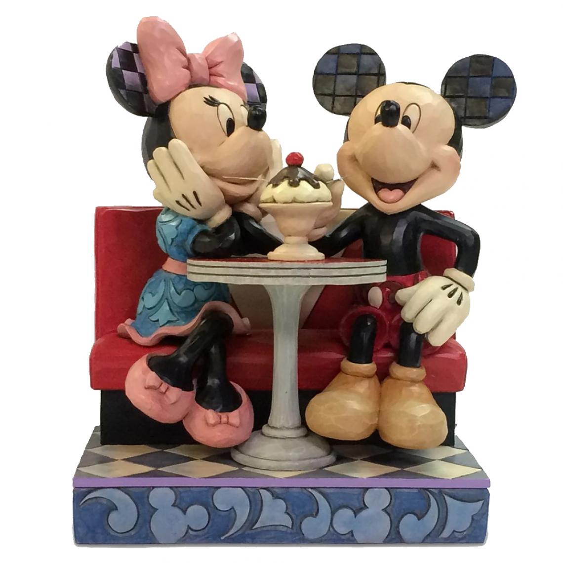 Enesco - Figurine Collection Mickey et Minnie Soda - Petite déco d'exterieur