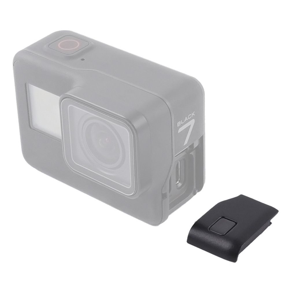 Wewoo - Pièce de réparation du cache de porte d'interface latérale noire pour GoPro HERO7 noir - Caméras Sportives