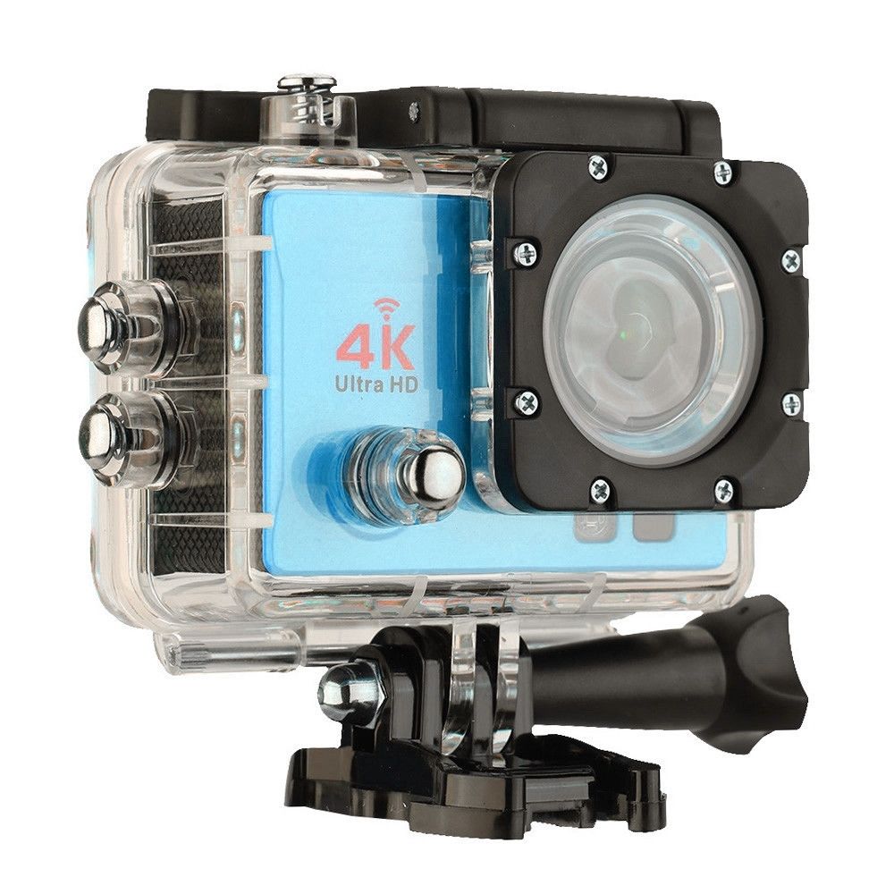 Wewoo - Caméra sport Q3H 2.0 pouces écran WiFi Action Camera caméscope avec boîtier étancheAllwinner V3170 degrés grand angle bleu - Caméras Sportives