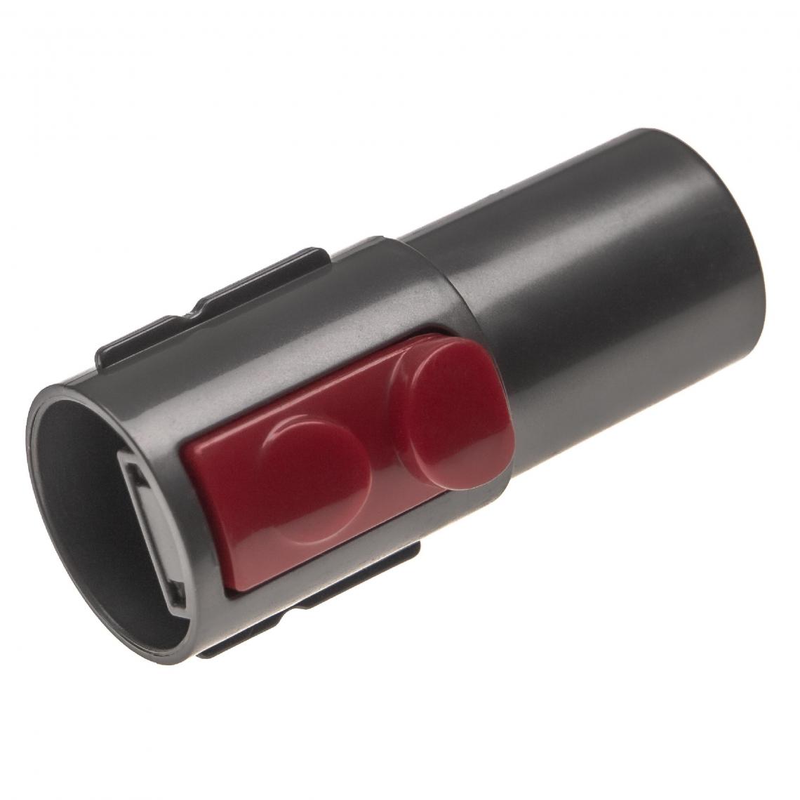 Vhbw - vhbw Adaptateur pour aspirateur connecteur de marque à raccord 32mm compatible avec Dyson V7, V8 - noir / rouge, plastique - Accessoire entretien des sols