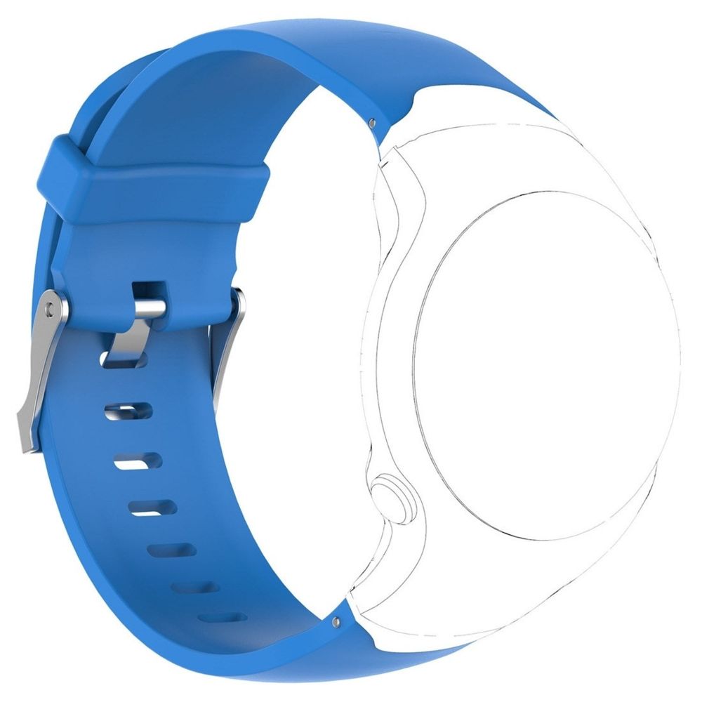 Wewoo - Bracelet pour montre connectée en silicone Garmin Approach S3 bleu - Bracelet connecté