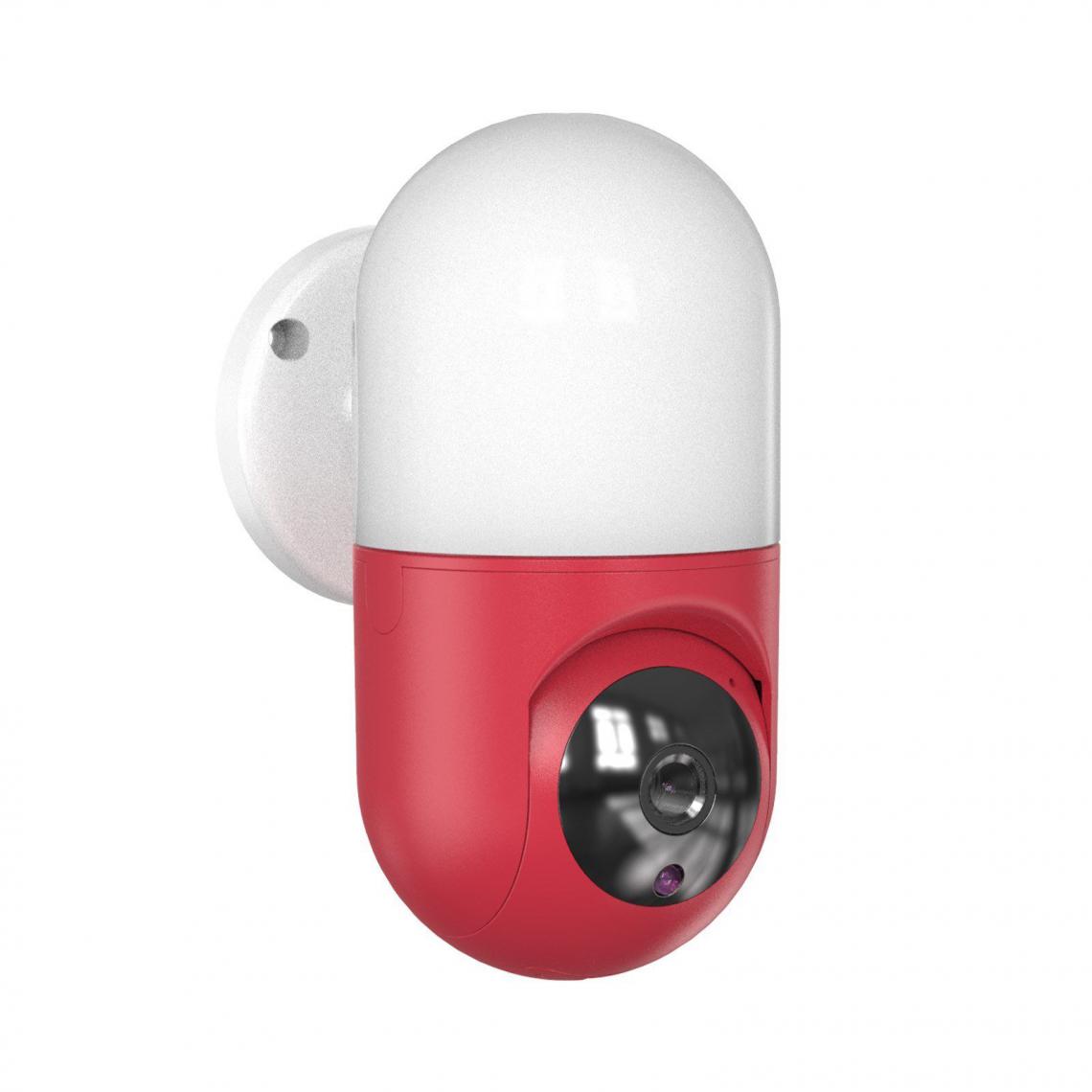 Justgreenbox - Caméra WIFI de sécurité à domicile, Rouge - Accessoires sécurité connectée