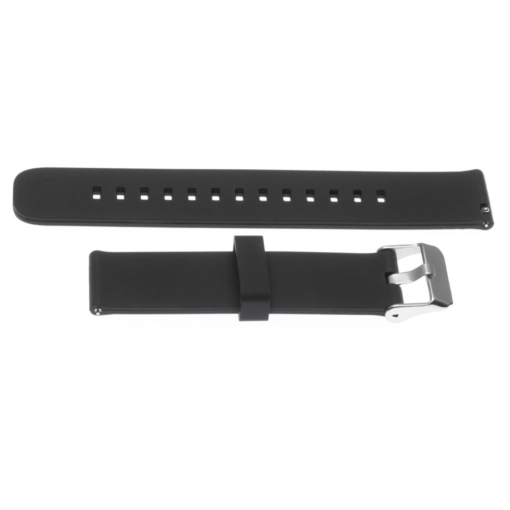 Vhbw - vhbw Bracelet de rechange L compatible avec Samsung Gear Sport, S2 Classic Fitness, smartwatch, montre fitness - 12.2cm + 8.5cm silicone noir - Accessoires montres connectées