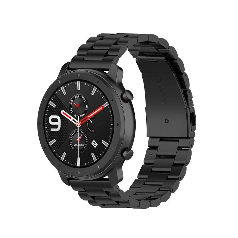 marque generique - Bracelet en métal noir pour votre Samsung Galaxy Gear S2 Sport/Galaxy Watch Active 2 - Accessoires bracelet connecté