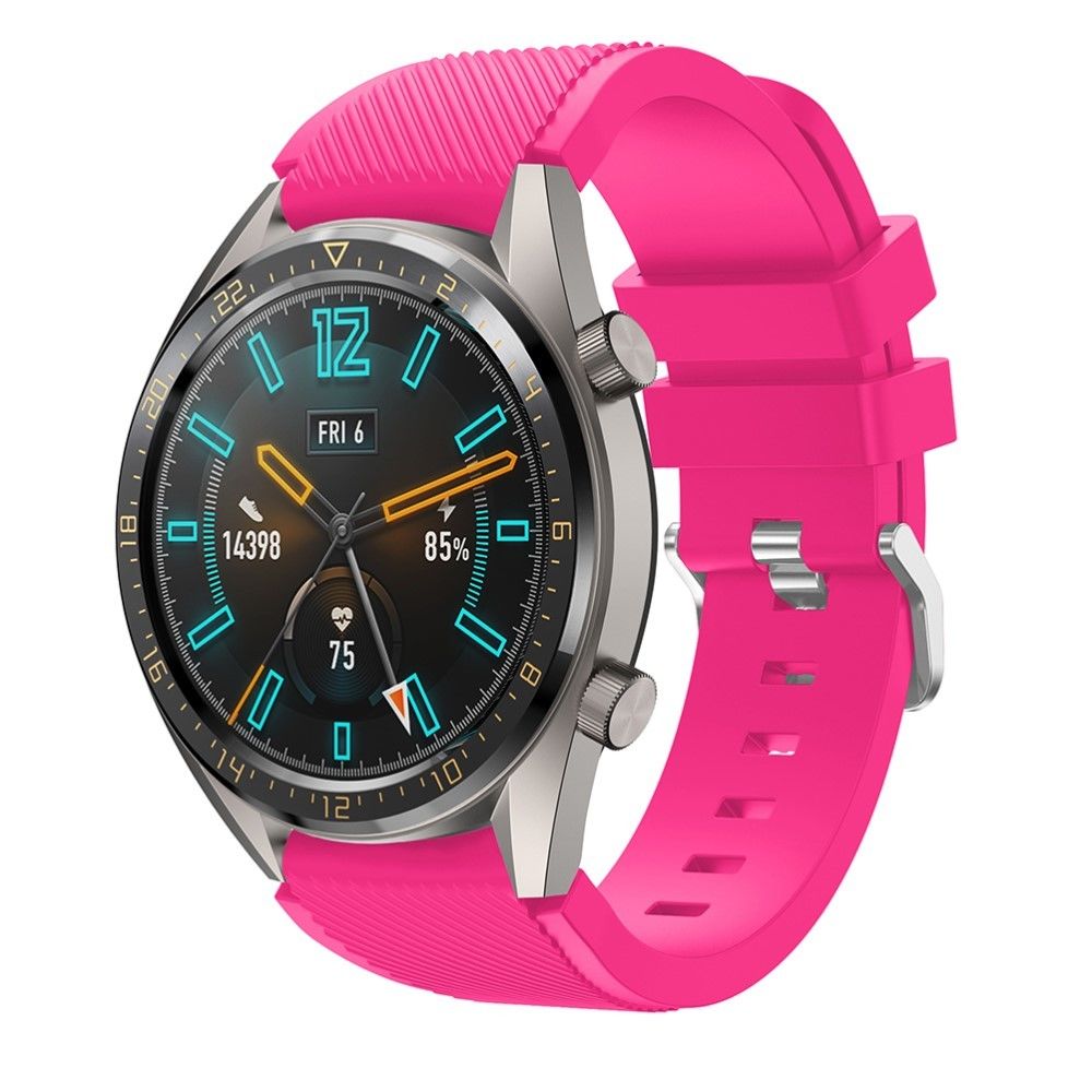 marque generique - Bracelet en silicone rose pour Huawei Watch GT - Accessoires bracelet connecté