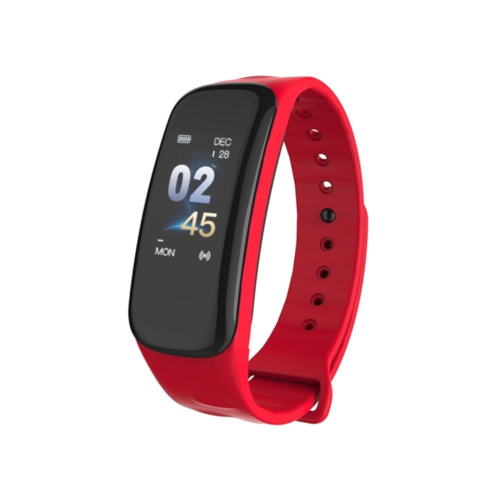 Wewoo - Bracelet connecté Smartwatch Fitness Tracker 0.96 pouces couleur écran Bluetooth 4.0 intelligent, IP67 étanche, soutien des sports mode / moniteur de fréquence cardiaque / de sommeil / informations rappel rouge - Bracelet connecté