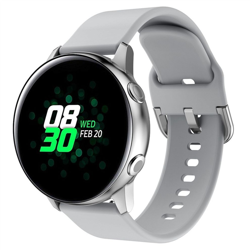Wewoo - Bracelet pour montre connectée Smartwatch de poignet à boucle de électrolytique Galaxy Watch Active Gris - Bracelet connecté