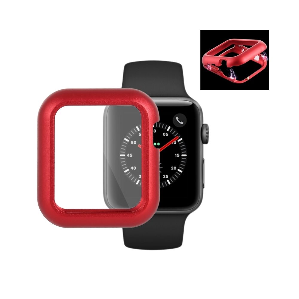 Wewoo - Etui de protection en métal magnétique pour Apple Watch séries 3 et 2 38 mm (rouge) - Accessoires Apple Watch