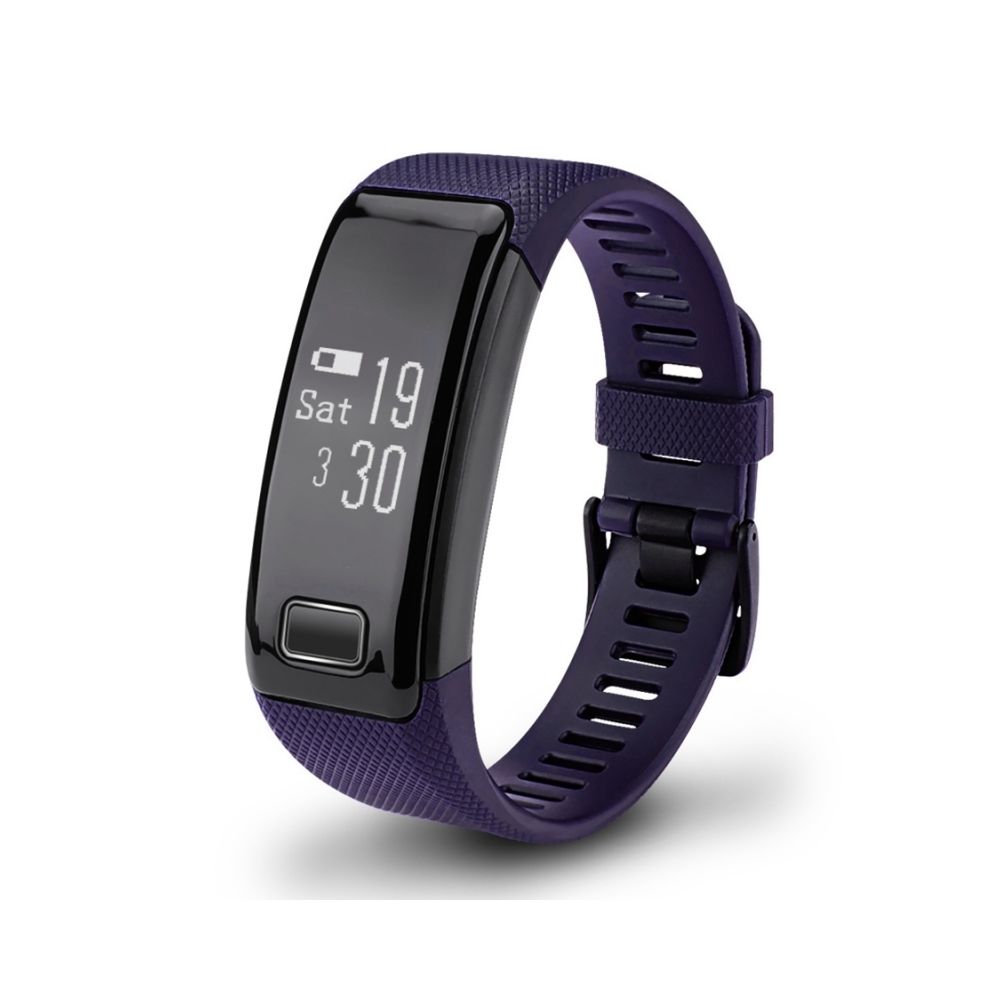 Wewoo - Bracelet connecté Violet 0.71 pouces HD écran tactile OLED Bluetooth Smart Bracelet, IP67 imperméable, podomètre de / moniteur de tension artérielle / de fréquence cardiaque / d'oxygène du sang, Compatible avec Android et téléphones iOS - Bracelet connecté