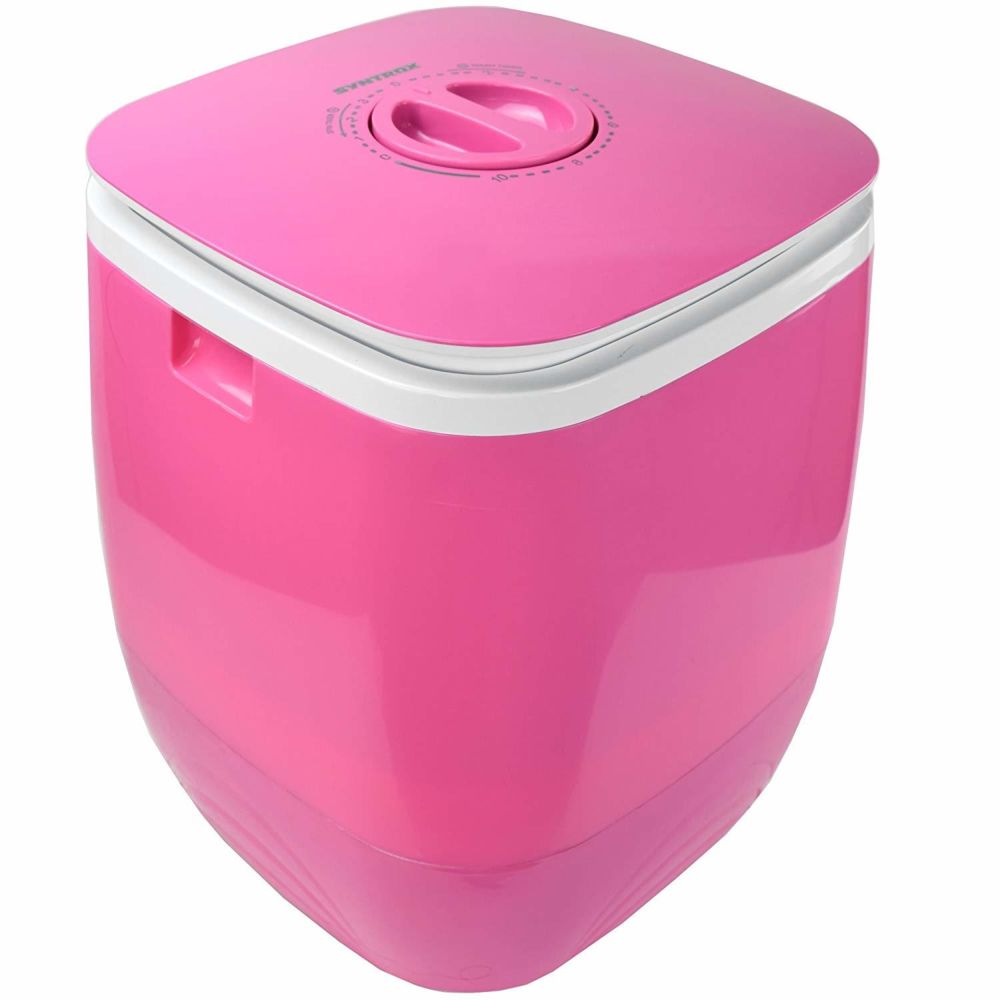 Syntrox Germany - mini machine à laver avec minuterie et fonction essorage 150 W rose - Lave-linge