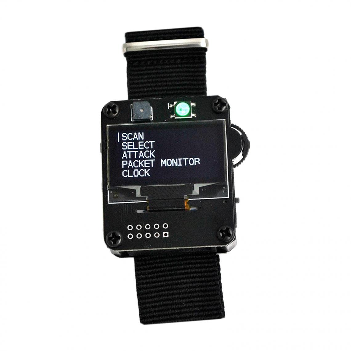 marque generique - Outil De Test WiFi Professionnel ESP8266 WiFi Deauther Watch Noir - Montre connectée